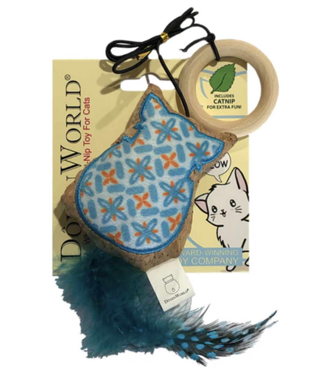 Doyen Cat Ring Feather Blue