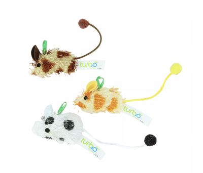 Coastal Turbo Cat Spotted Mice Toy