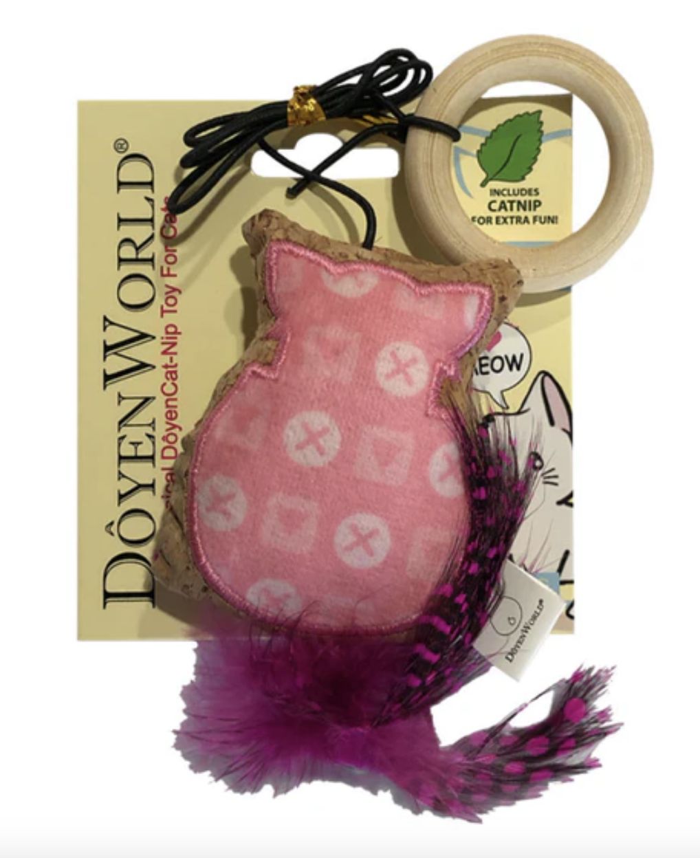Doyen Cat Ring Feather - Pink
