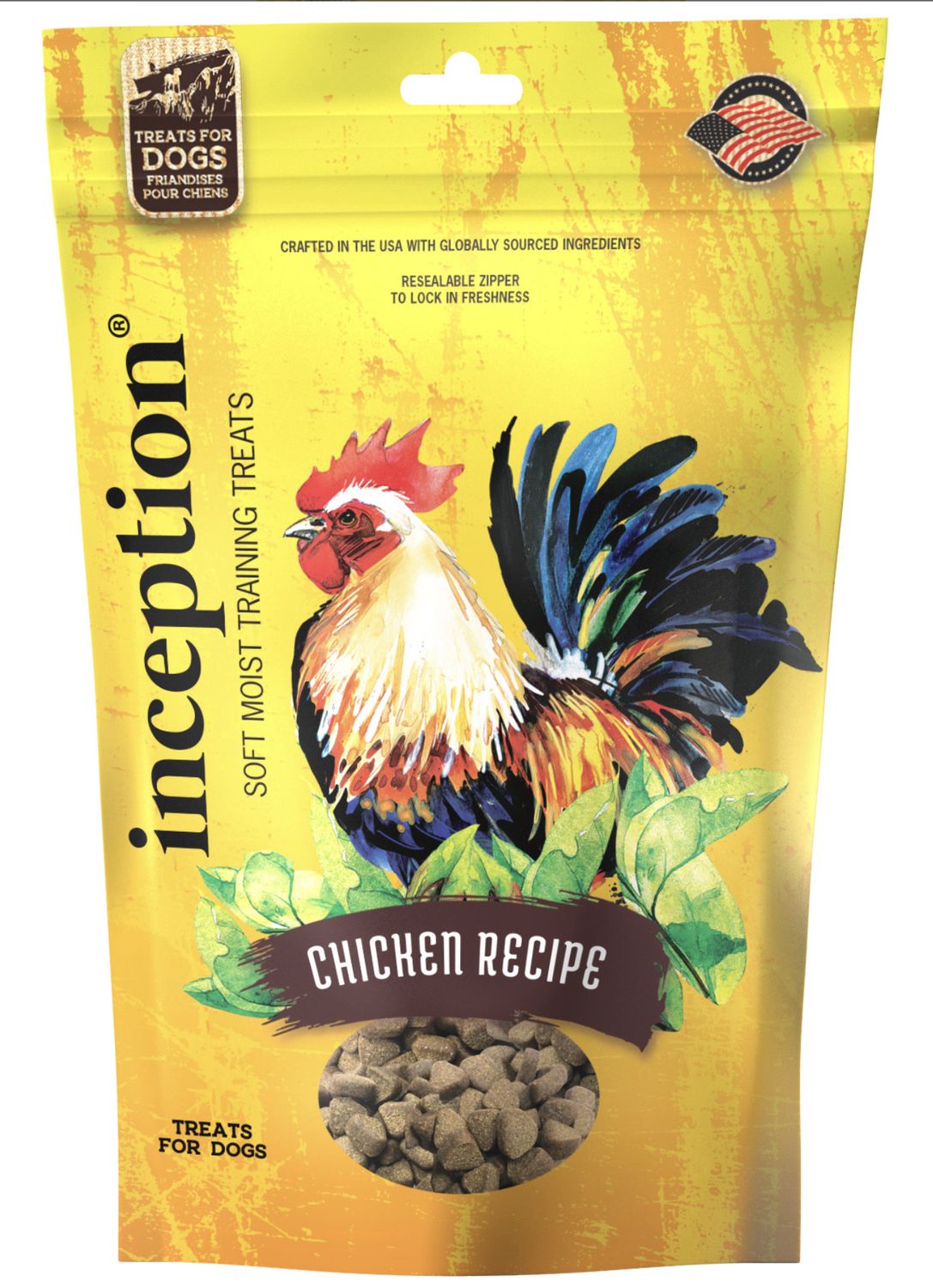 Inception Chicken Recipe Soft Moist Dog Treats 4oz