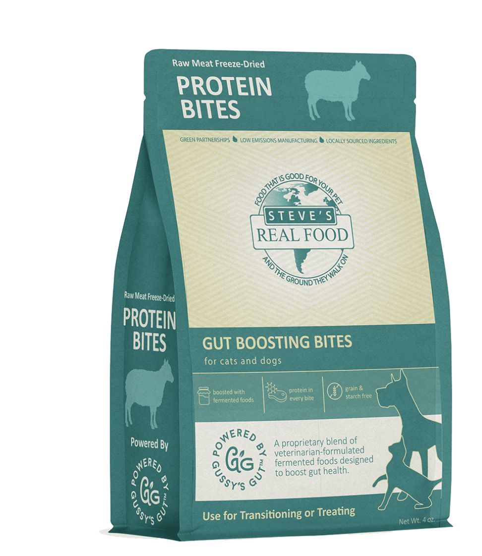 Steve&#39;s Real Food Lamb Protein Bites Treats 4oz