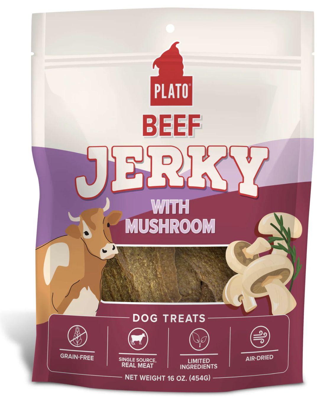 Plato Beef Jerky with Mushrooms 16 oz