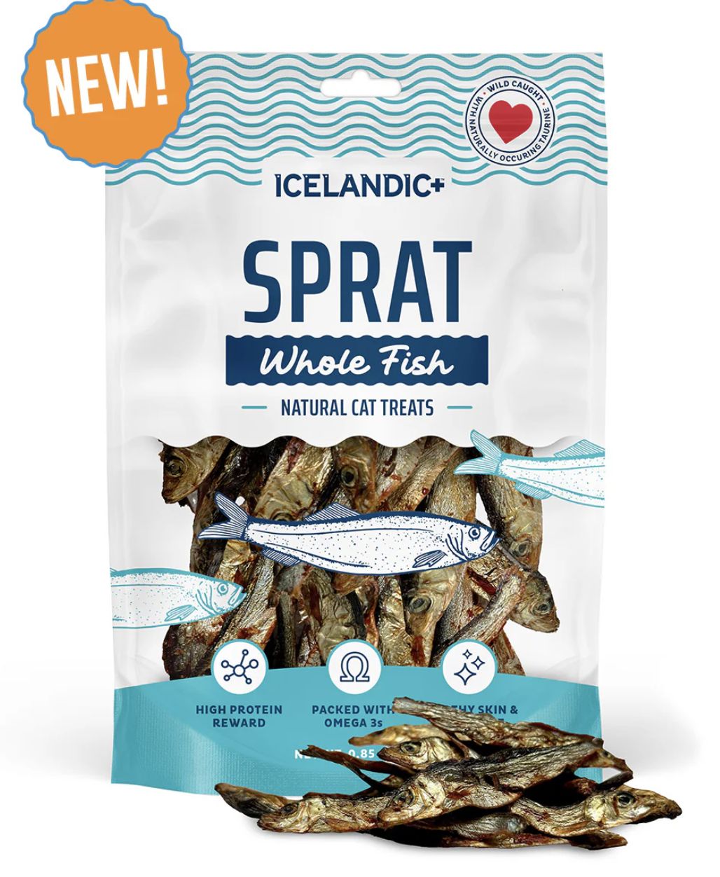 Icelandic Cat Whole Sprat Fish Treats .85 oz