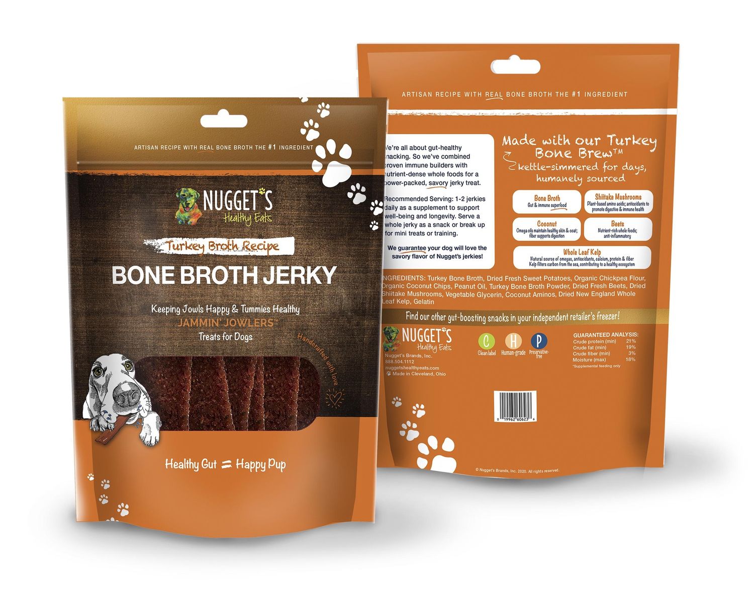 Nugget Jammin Jowler Dog Chew Turkey 10oz