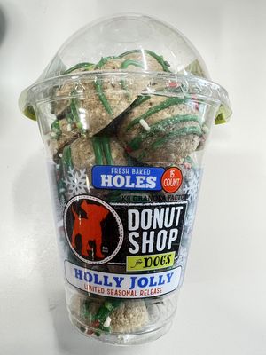 K9 Granola Holly Jolly Donut Holes Dog Treats 15 Count