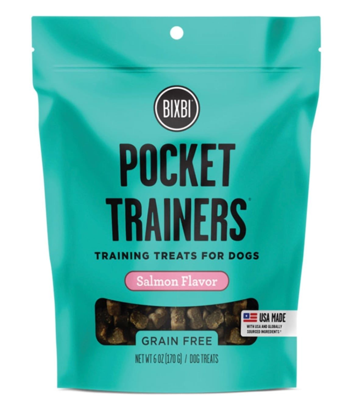 Bixbi Pocket Trainers Salmon Flavored Dog Training Treats 6oz
