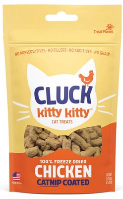 Etta Says! Cluck Kitty Kitty Freeze Dried Chicken &amp; Catnip Cat Treats 0.75oz