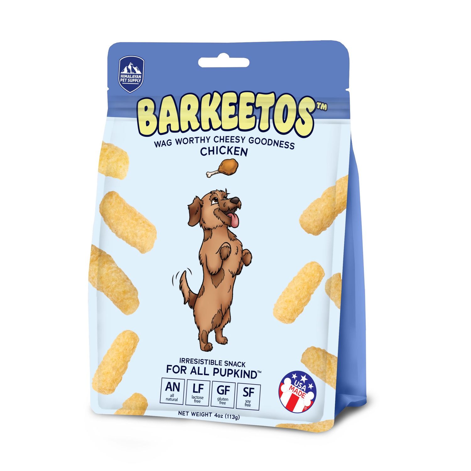 Himalayan Chicken Barkeetos Dog Treats 4oz