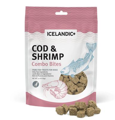 Icelandic Dog Cod and Shrimp Combo Bites 3 oz