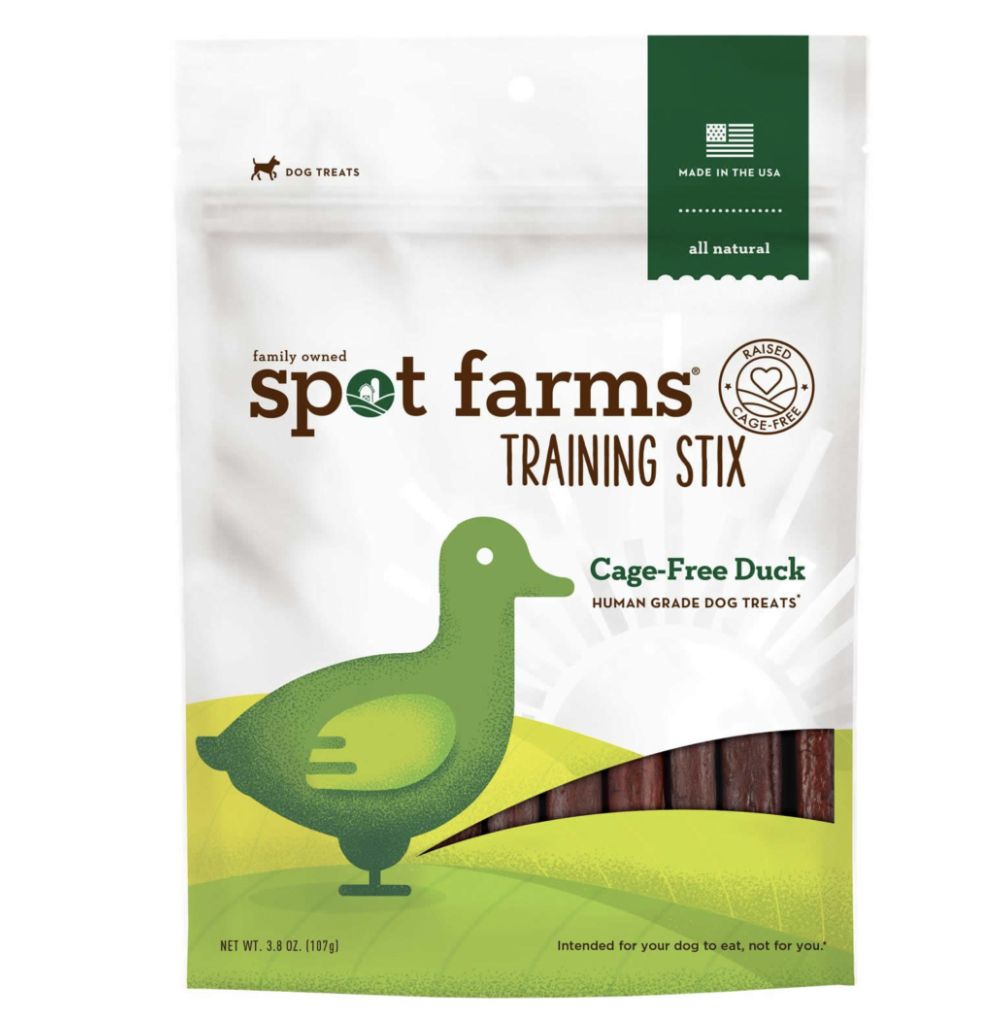 Spot Farms Cage-Free Duck Training Stix Dog Treats 3.8oz