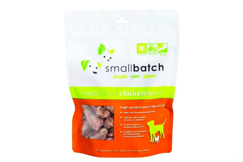 Smallbatch Freeze-Dried Chicken Hearts Treats 3.5oz