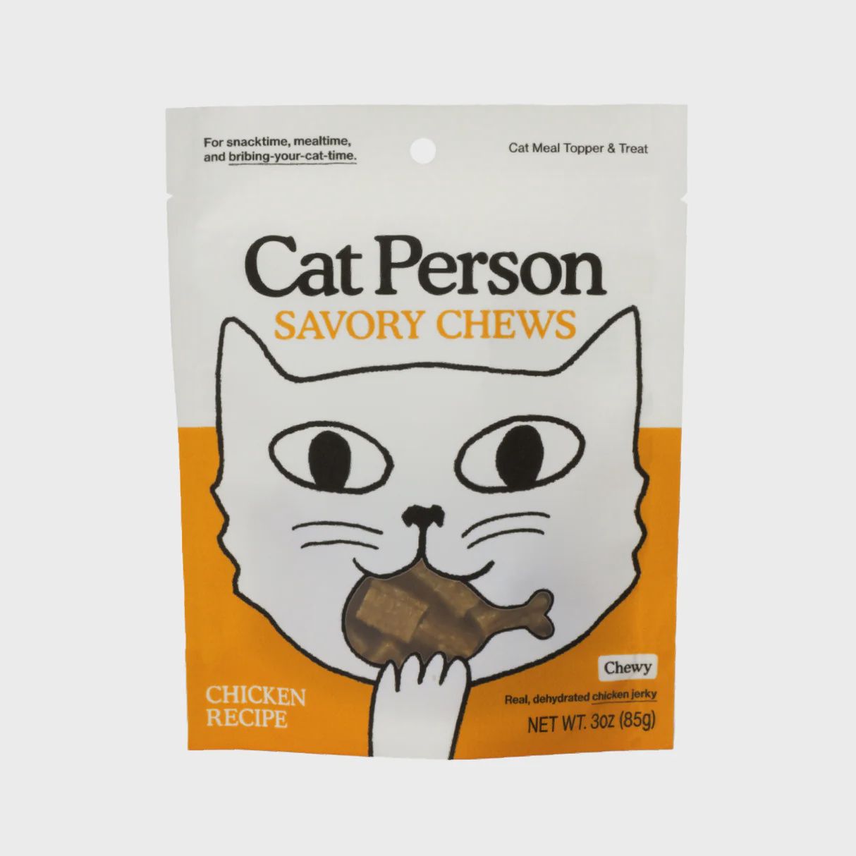 Cat Person Chicken Savory Chews Cat Treats 3oz