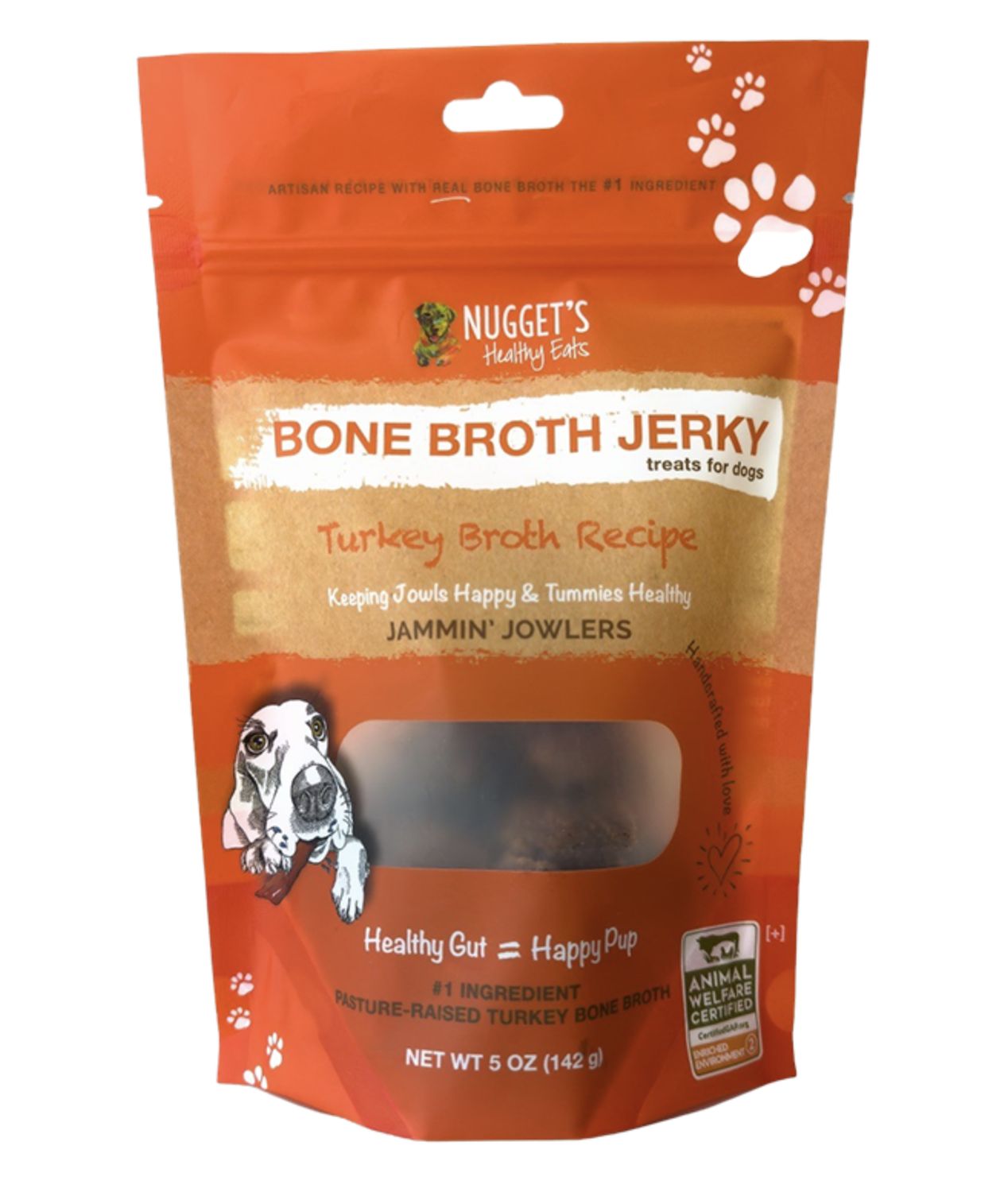 Nugget Jammin Jowler Dog Chew Turkey 5oz