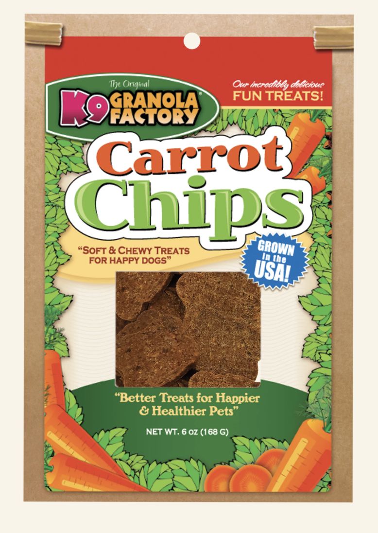 K9 Granola Carrot Chips Dog Treats 6oz