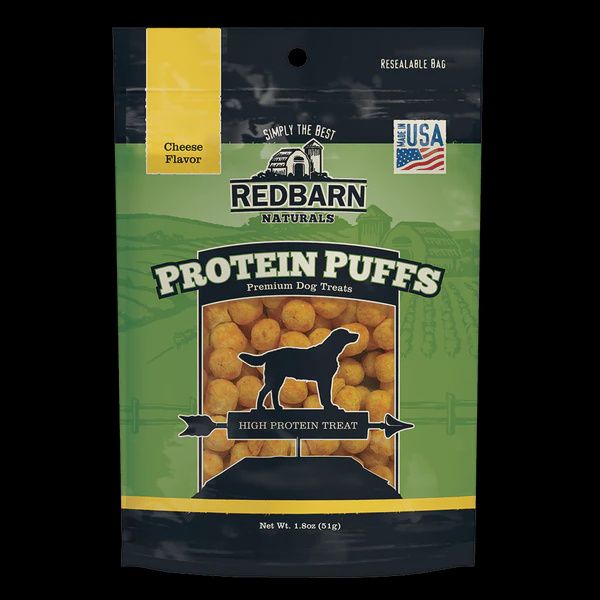 Redbarn Cheese Protein Puffs Dog Treats 1.8oz