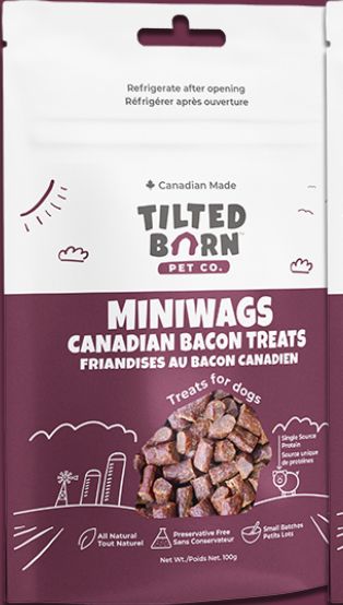 Tilted Barn MiniWags Canadian Bacon Recipe Dog Treats 3.53oz