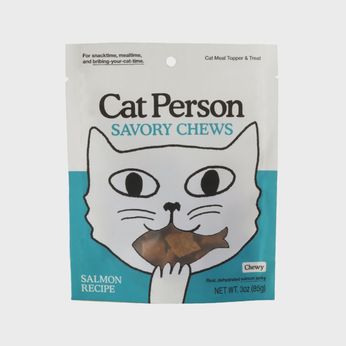 Cat Person Salmon Savory Chews Cat Treats 3oz