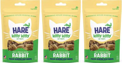 Etta says! Hare Kitty Kitty Freeze Dried Rabbit Cat Treats 0.75oz