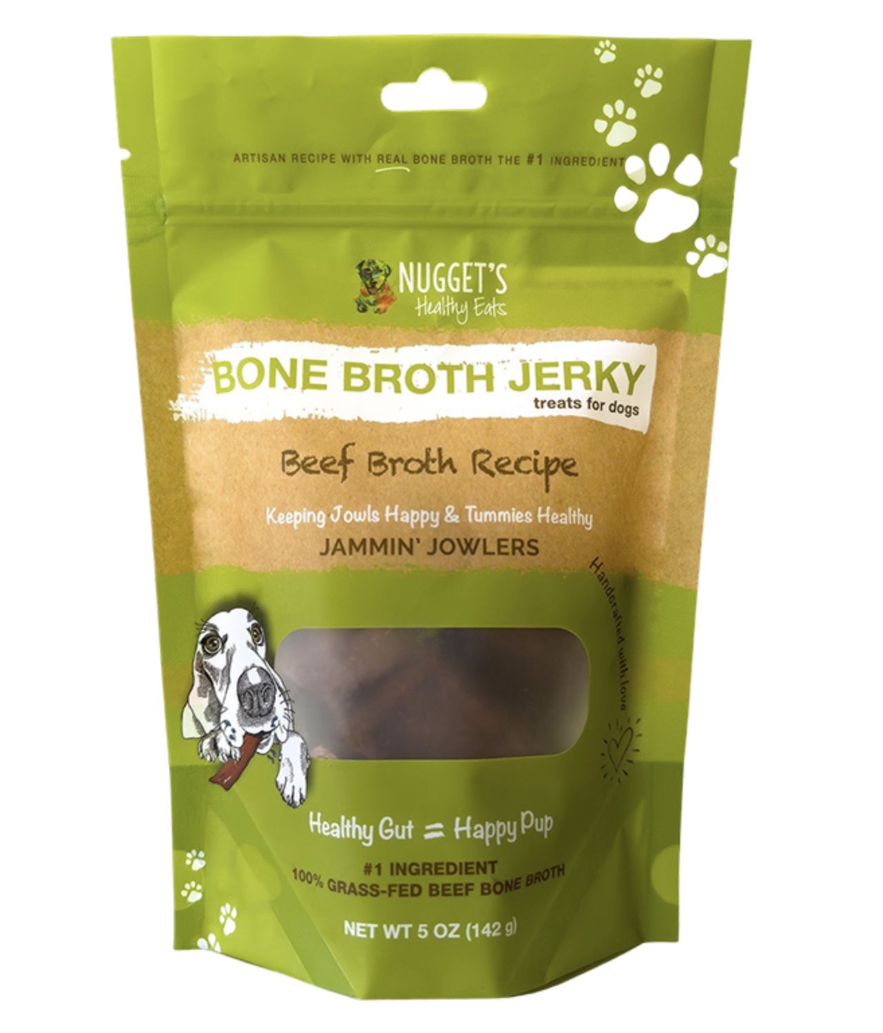 Nugget Jammin Jowler Dog Chew Beef 5oz