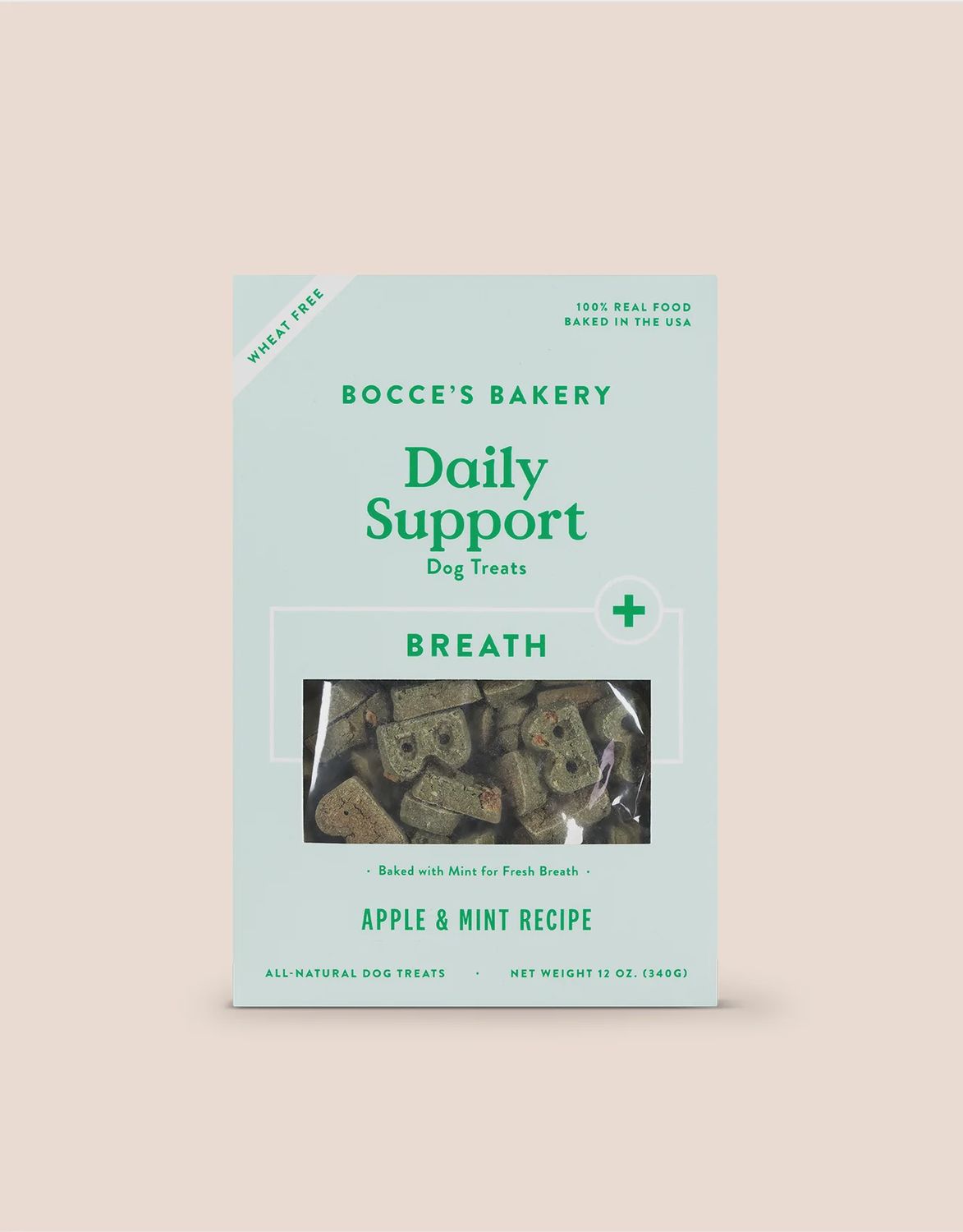 Bocce&#39;s Bakery Daily Support Breath Dog Treats 12oz