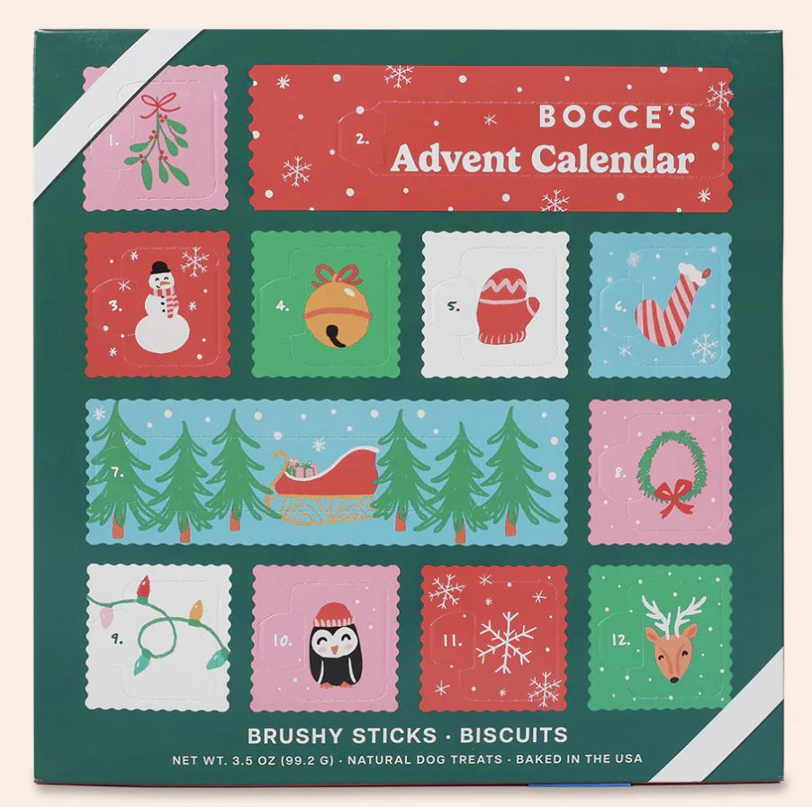 Bocce&#39;s Bakery 12 Day Christmas Advent Treat Calendar for Dogs
