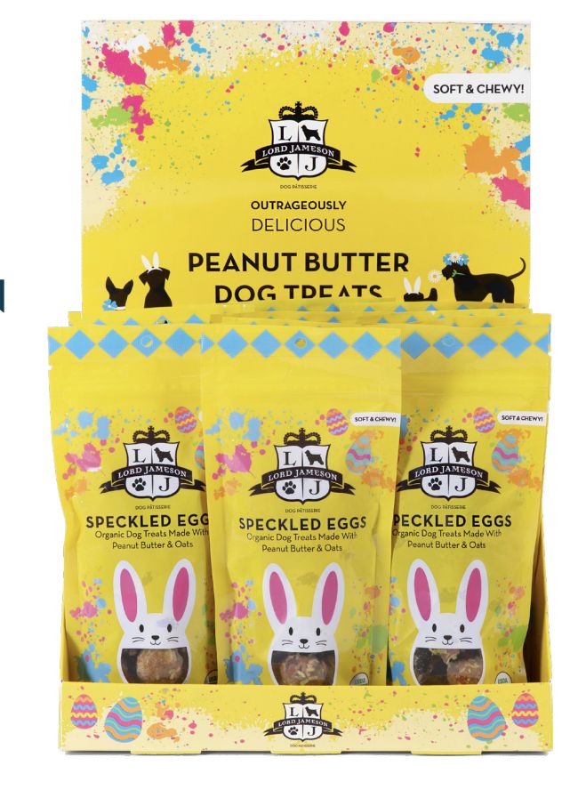 Lord Jameson Speckled Egg Peanut Butter Dog Treats  6 oz
