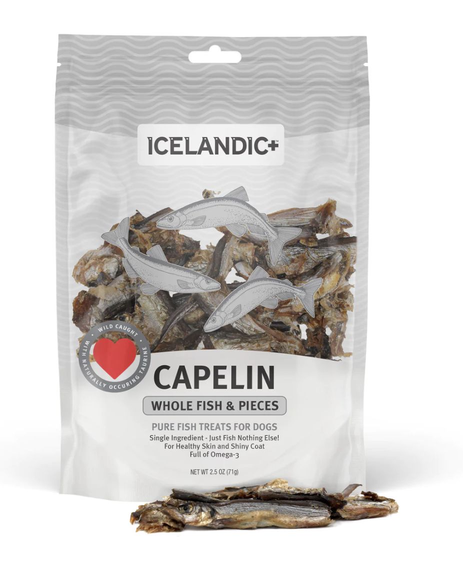 Icelandic Whole Capelin Fish Treats 9oz