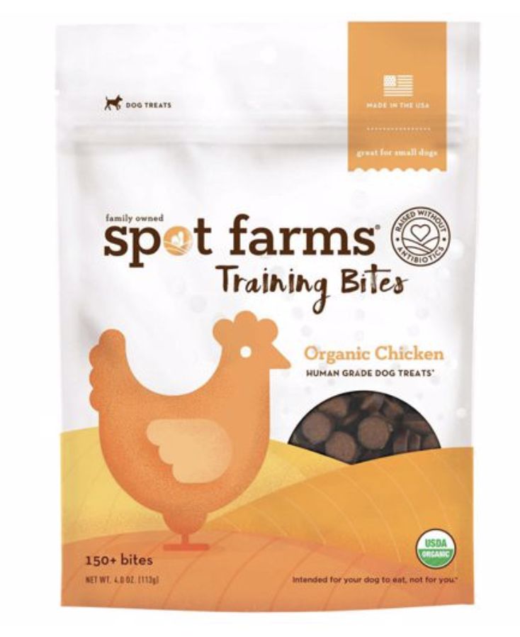 Spot Farms Cage - Organic Free Chicken Training Treats 4 oz