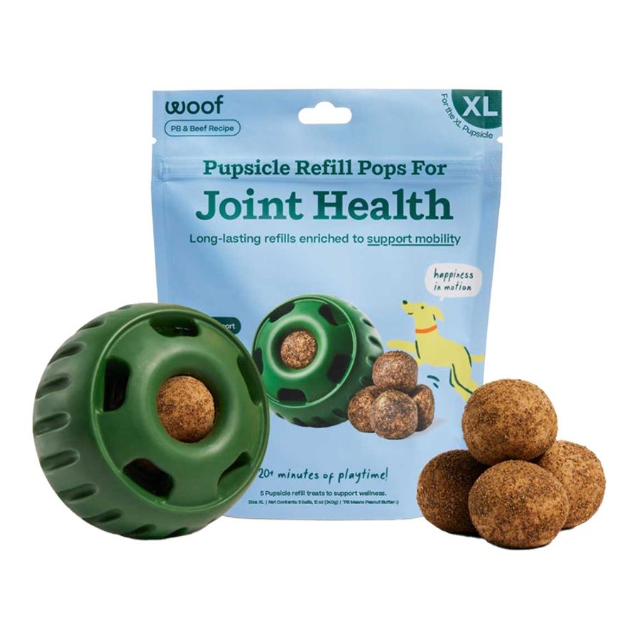 Woof Peanut Butter &amp; Beef Pupsicle Refill Pops for Joint Health - XL