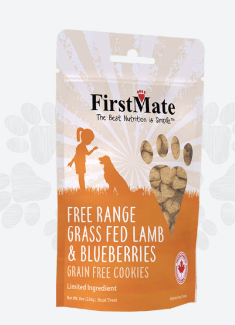 FirstMate Lamb Meal &amp; Blueberries Dog Treats 8oz