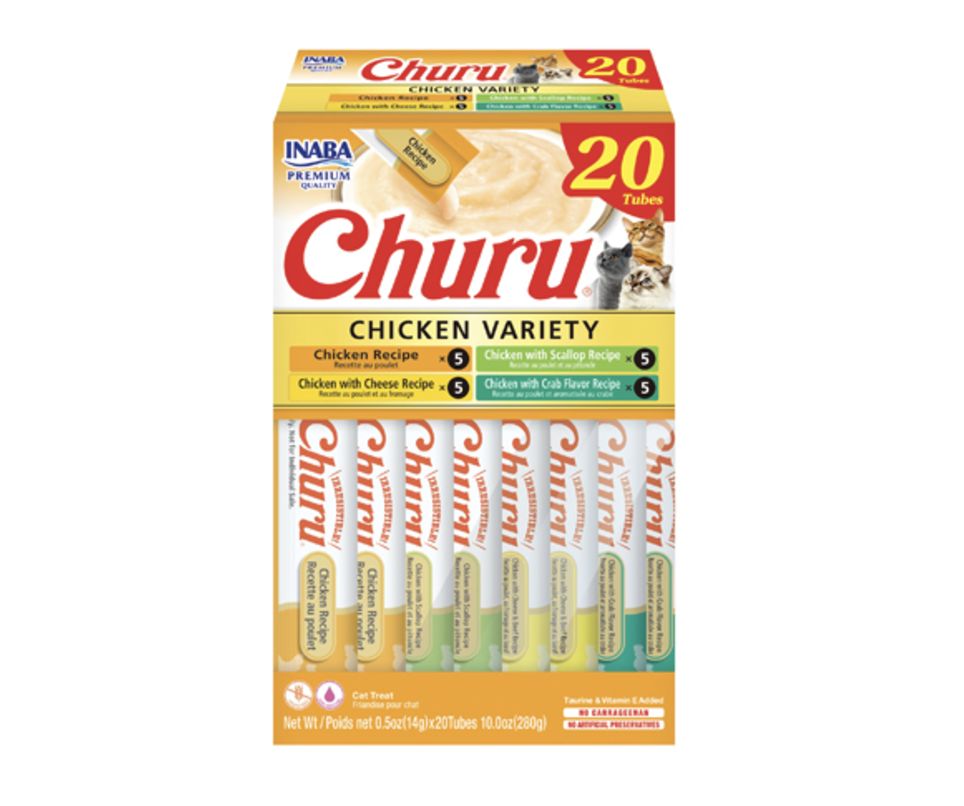 Inaba Churu Chicken Variety Cat Treat Box 20 Pack