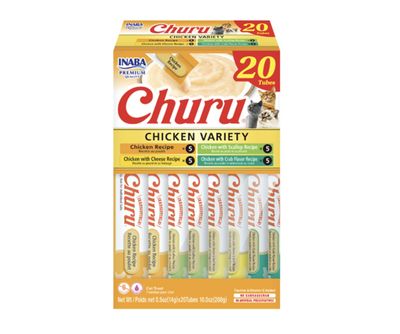Inaba Churu Chicken Variety Cat Treat Box 20 Pack
