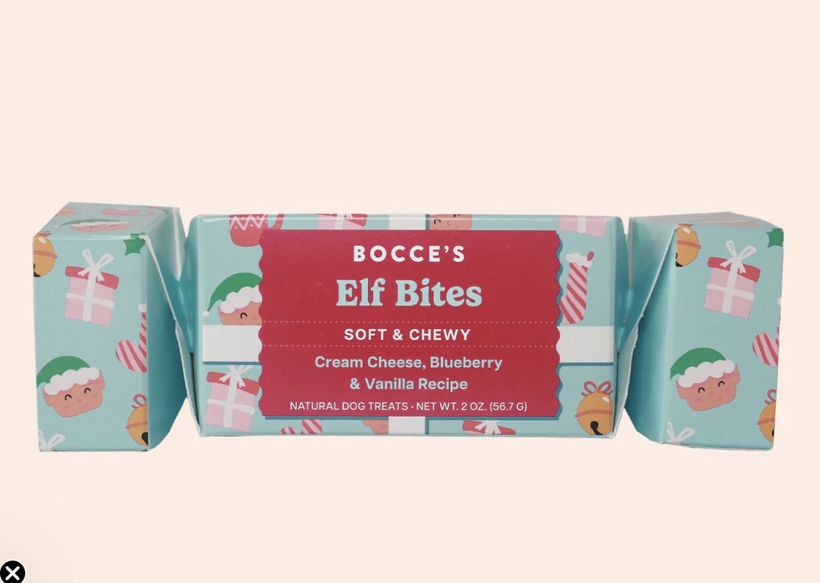 Bocce&#39;s Elf Bites Soft and Chewy- Cream Cheese, Blueberry and Vanilla Recipe - 2oz