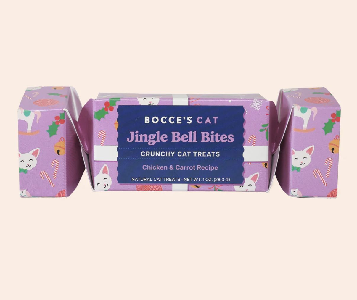 Bocce&#39;s Cat Jingle Bell Bites-  Chicken and Carrot Recipe 1 oz