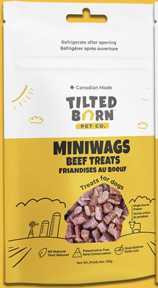 Tilted Barn MiniWags Canadian Beef Recipe Dog Treats 3.53oz