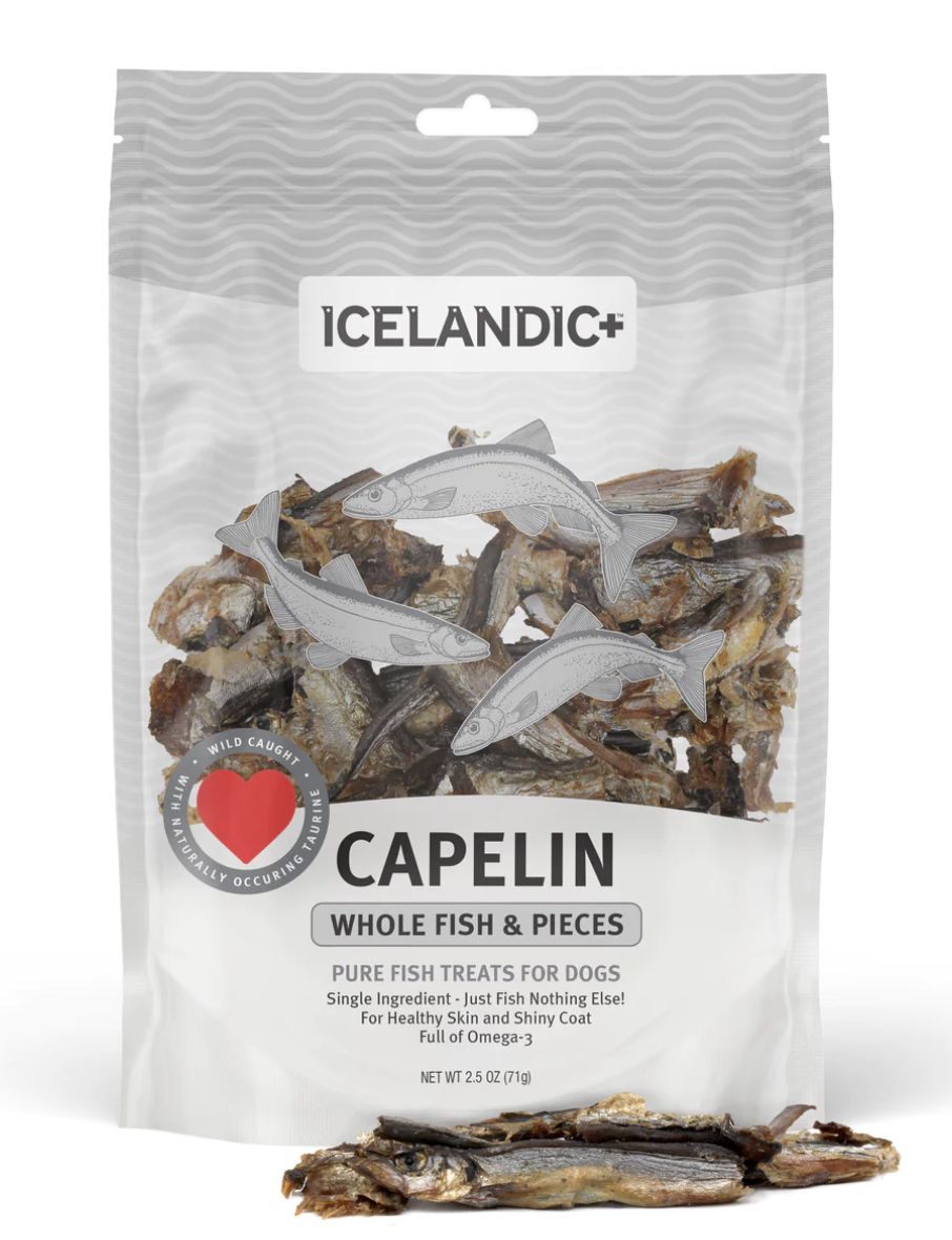 Icelandic Whole Capelin Fish Treats 2.5oz