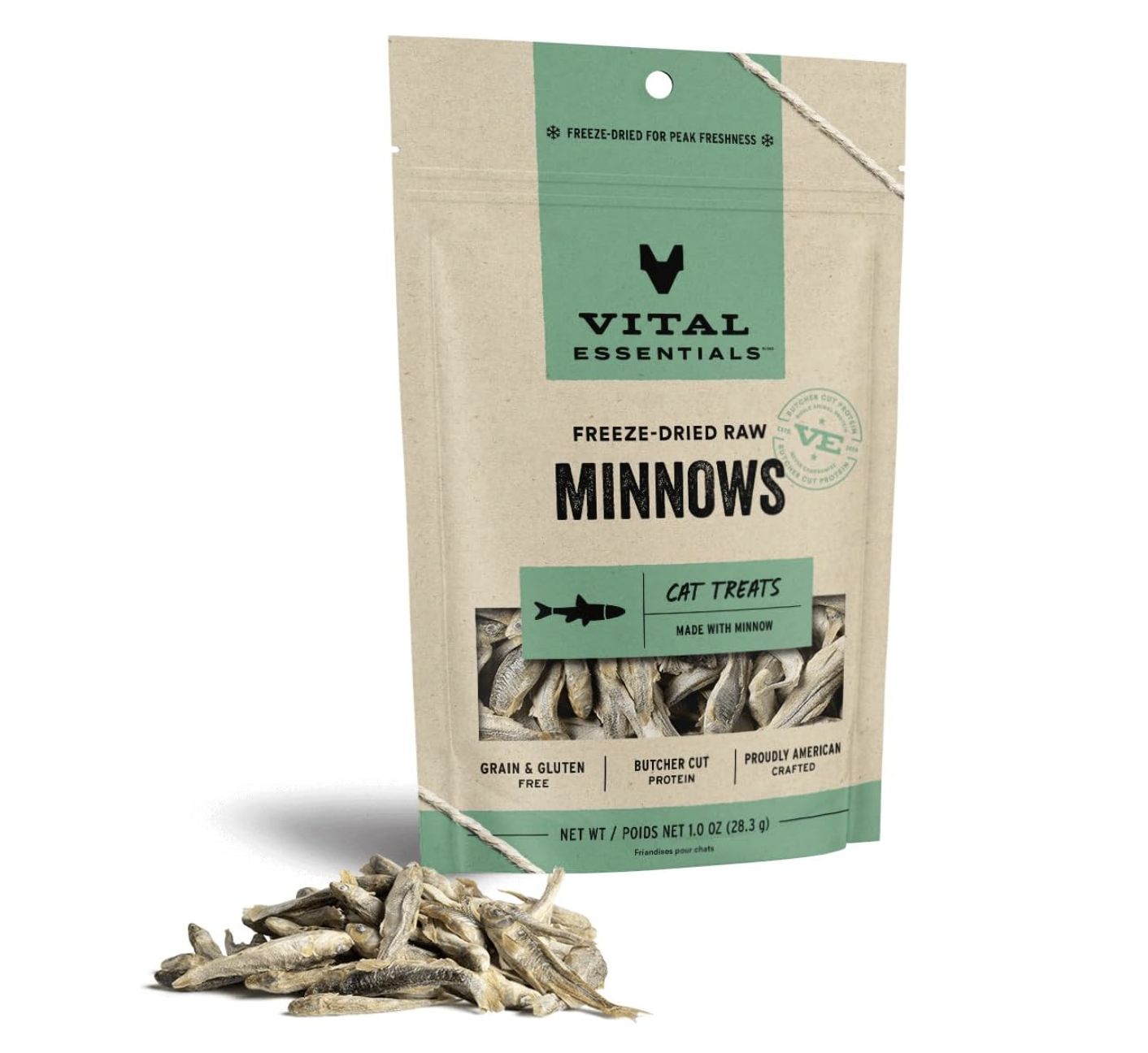 Vital Essentials Freeze-Dried Minnow Treats 1oz
