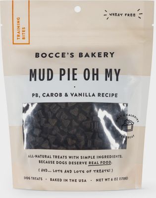 Bocce&#39;s Bakery Training Bites Mud Pie Oh My Dog Treats 6oz