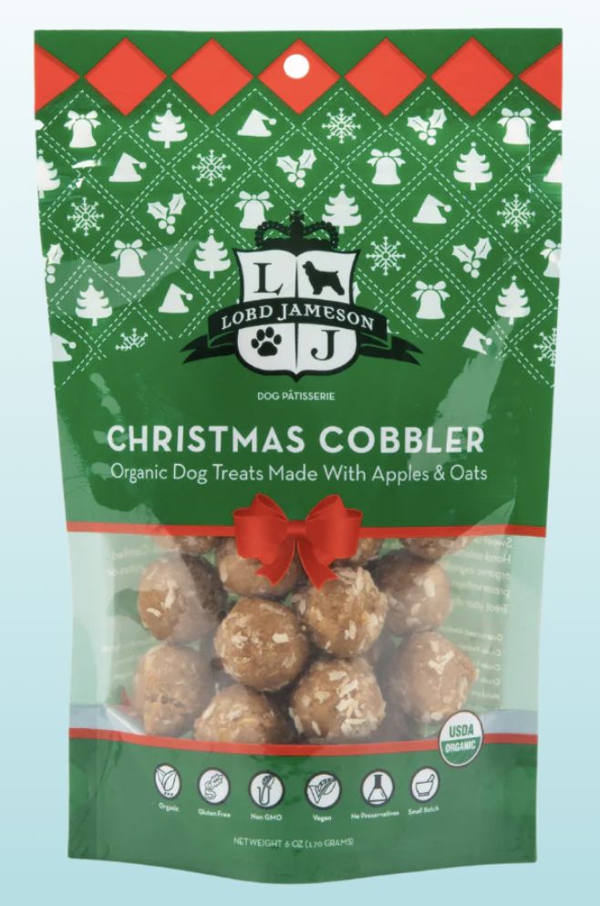 Lord Jameson Christmas Cobbler Dog Treats 6oz