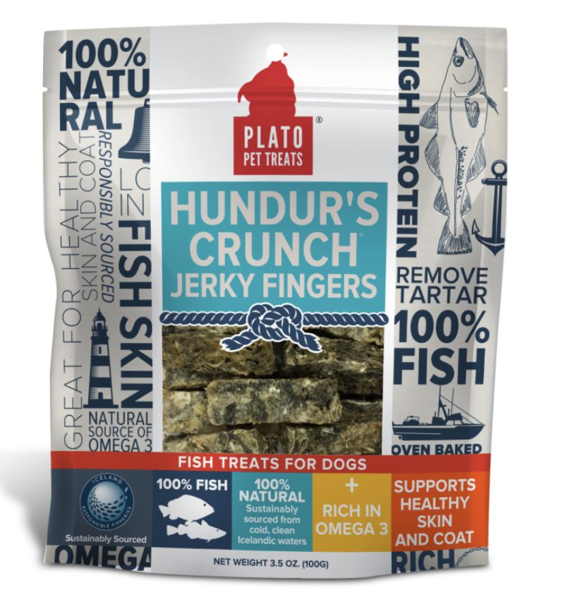 Plato Hundur&#39;s Crunch Jerky Fingers 3.5oz