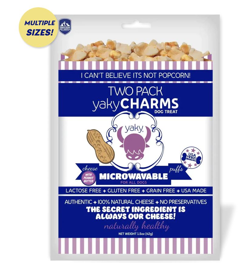 Himalayan Yaky Charms Popcorn 2 pk. - Peanut Butter