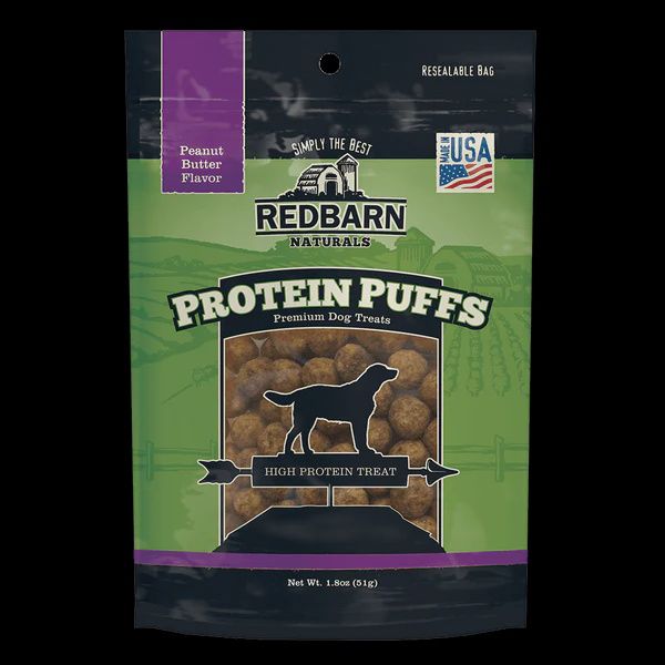 Redbarn Peanut Butter Protein Puffs Dog Treats