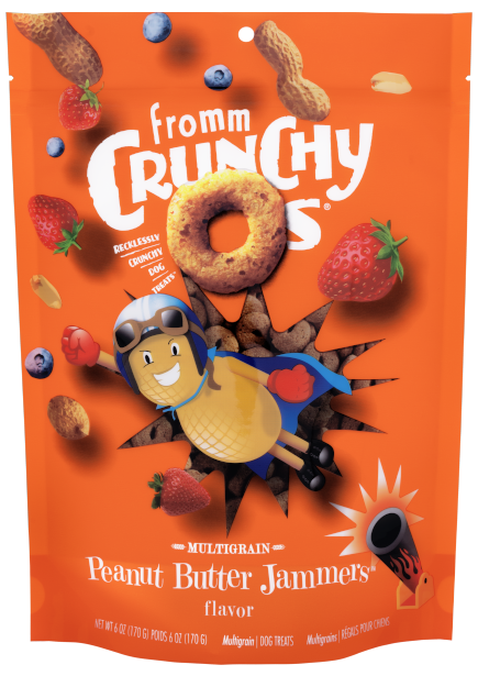 Fromm Crunchy O&#39;s Peanut Butter Jammers Dog Treats 6oz