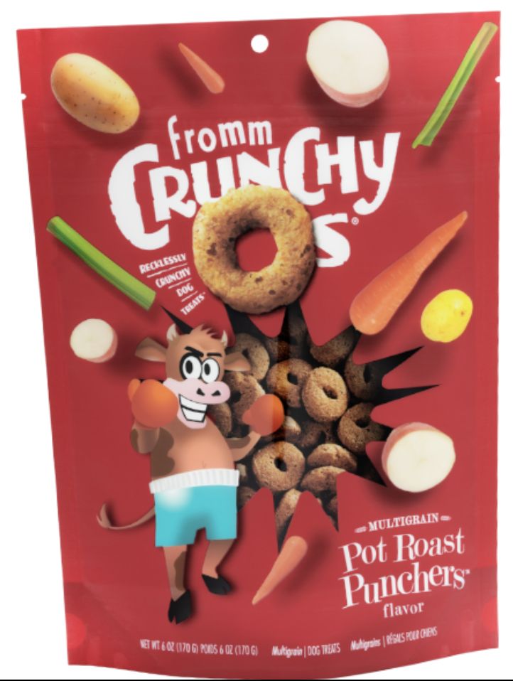 Fromm Crunchy O&#39;s Pot Roast Punchers Dog Treats 6oz