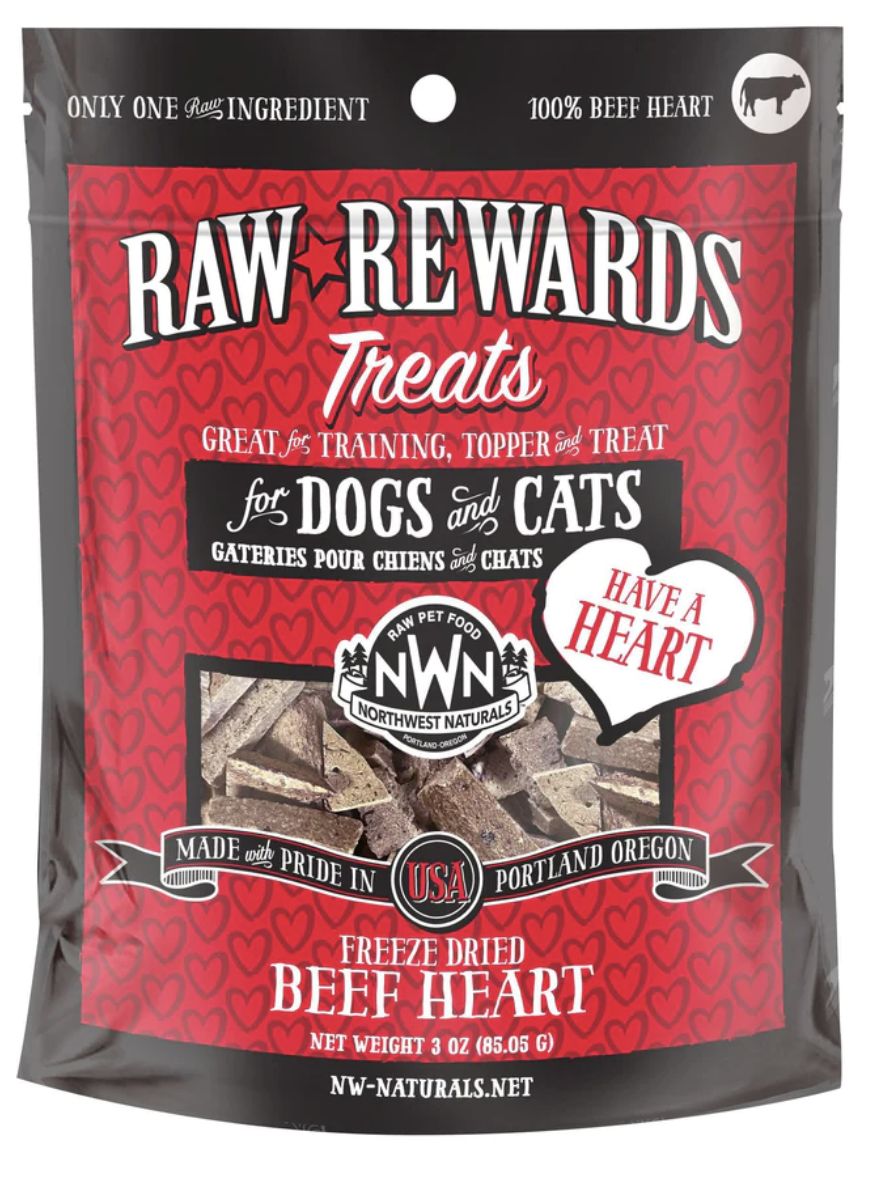 Northwest Naturals Freeze Dried Beef Heart Treats 3oz