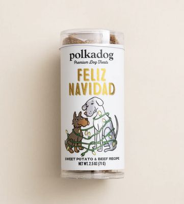 Polkadog Feliz Navidad  Treat 2.5oz