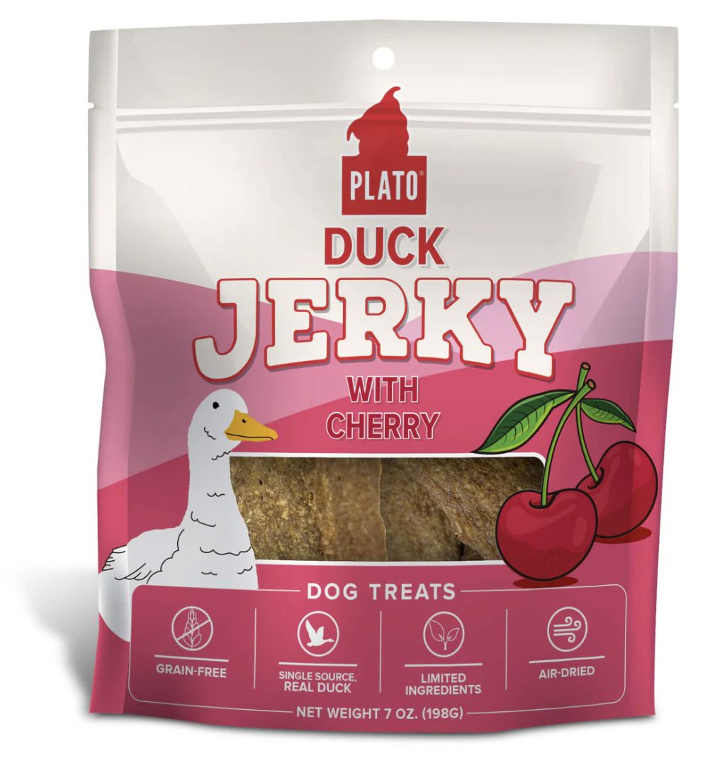 Plato Duck Jerky with Cherries 7 oz