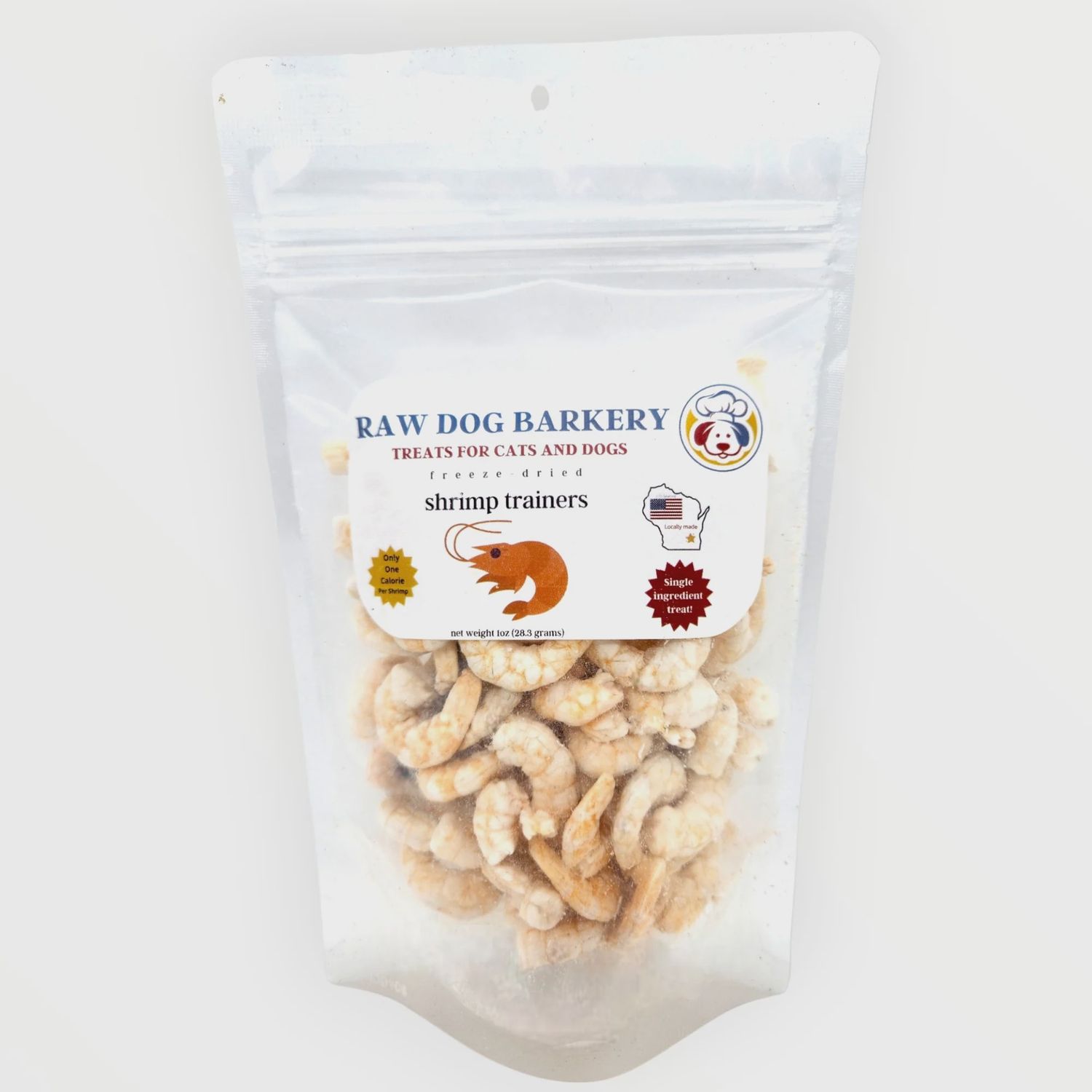 Raw Dog Barkery Freeze-Dried Shrimp Trainers Treats 1oz