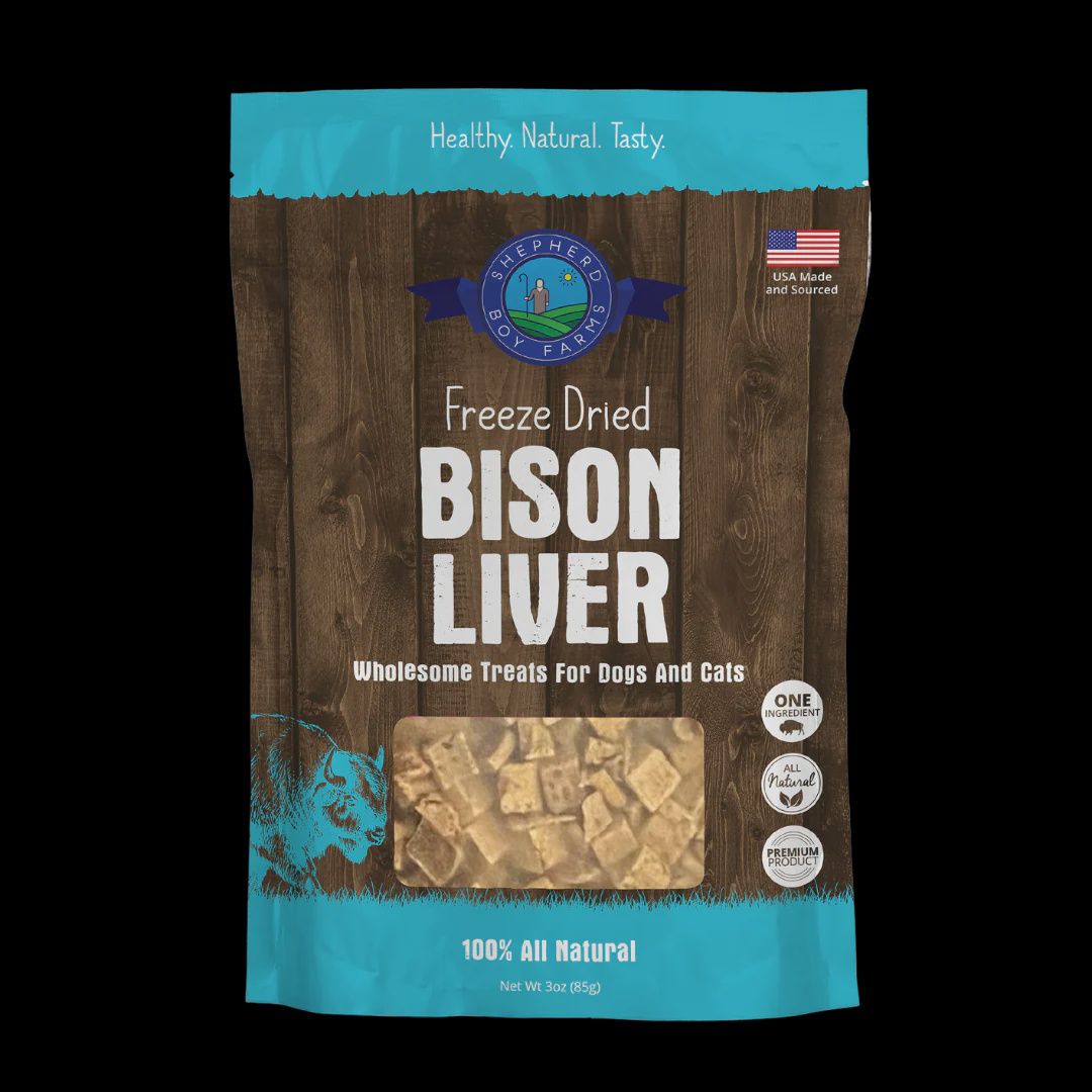 Shepherd Boy Farms Freeze-Dried Bison Liver Treats 3oz