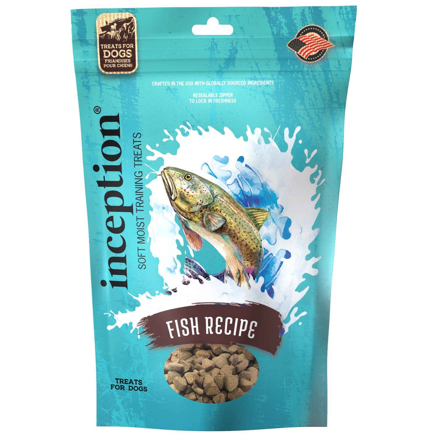 Inception Fish Recipe Soft Moist Dog Treats 4oz